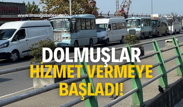 Dolmuşlar yeni yerinde!