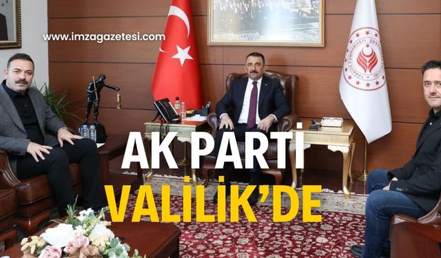 Çağlayan ve Köroğlu Vali Hacıbektaşoğlu’nu ziyaret etti