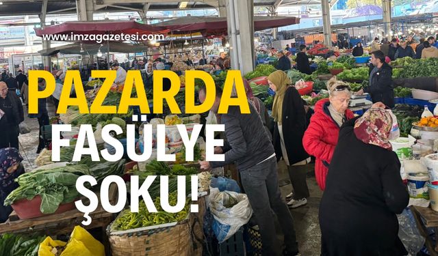 Pazar’da fasülye şoku! Fiyatı gören kaçıyor