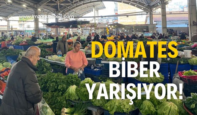 Pazarda büyük şok! Domates ve biber yarışıyor