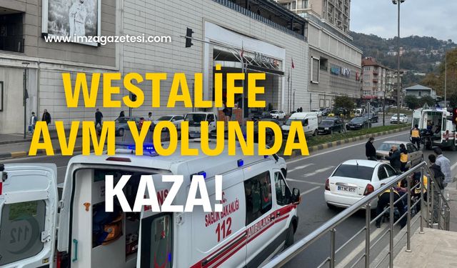 Westalife Avm karşısında kaza! Yaralılar var