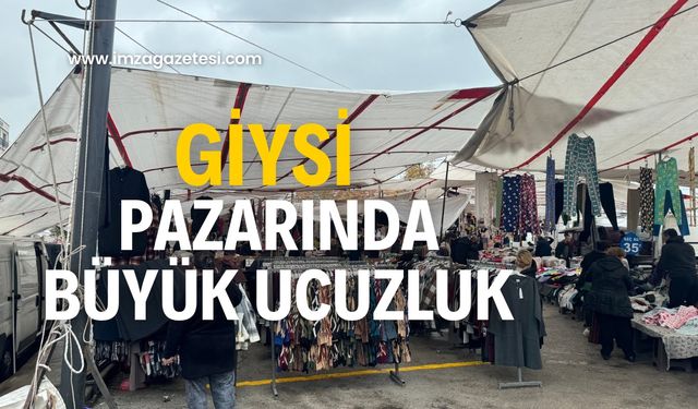 Giysi pazarına yoğun ilgi!