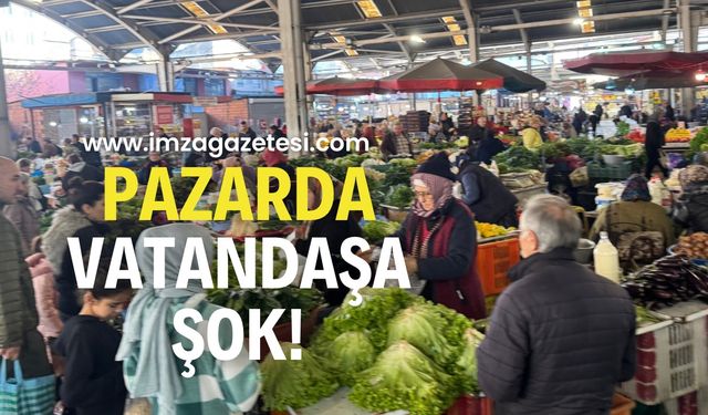 Pazarda vatandaşa şok!