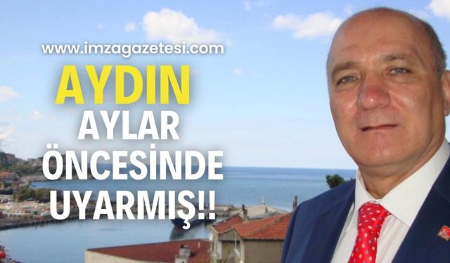 Turgut Aydın, kaza öncesinde uyarmış!