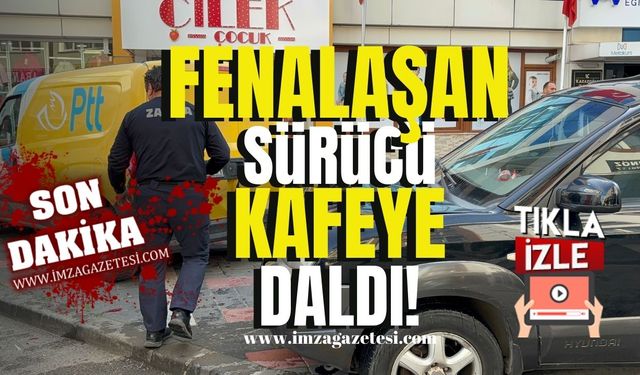 Fenalaşan sürücü kafeye daldı! Dehşet saçtı!