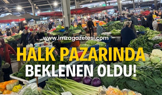 Halk pazarında beklenen düşüş oldu!