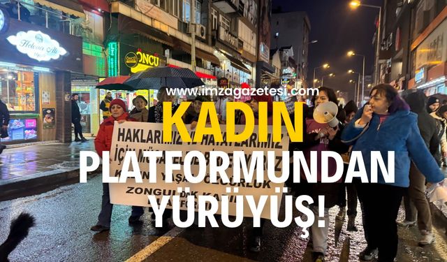 Kadınlardan anlamlı yürüyüş!