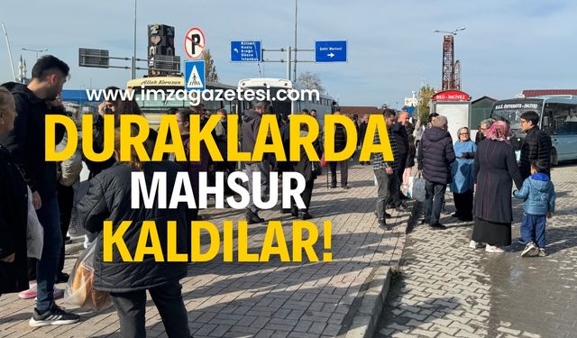 Duraklarda yoğun kalabalık, vatandaş mahsur kaldı!