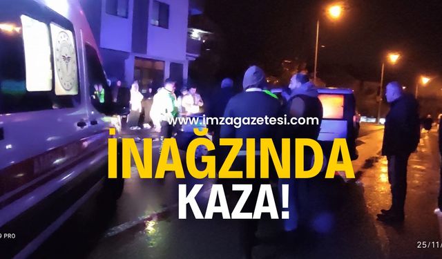 İnağzında kaza! Yaralılar var