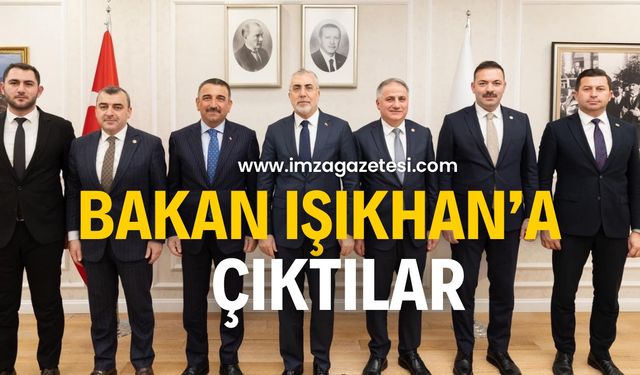 Zonguldak protokolü Bakan Işıkhan’ı ziyaret etti