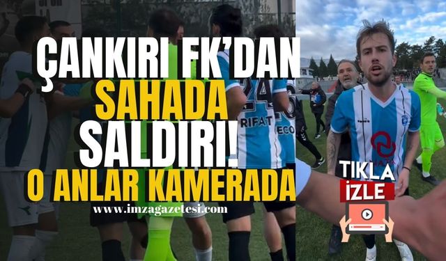 İğrenç görüntüler! Mağlup olan Çankırı FK, basının üzerine yürüdü | Spor Haber