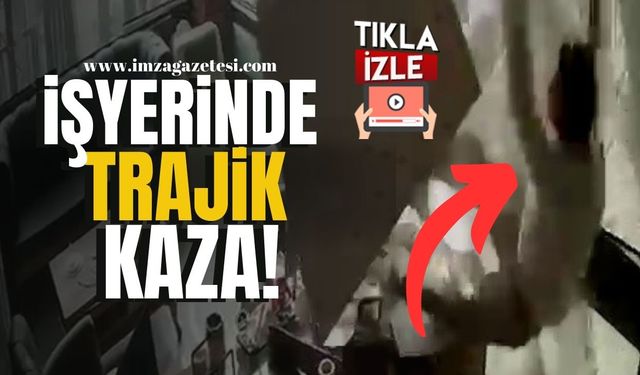 İşyerinde trajik kaza! Tavandan düştü!