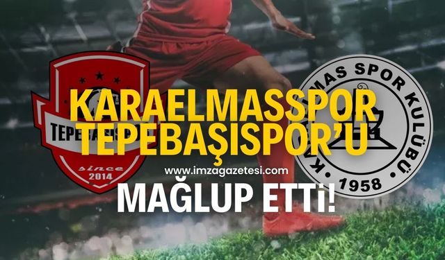 Karaelmasspor, zorlu maçta Tepebaşıspor'u mağlup etti!