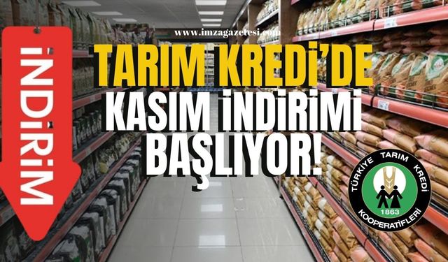 Kasım Ayında Dev İndirim... Tarım Kredi Marketlerinde Alışveriş Şöleni Başlıyor!