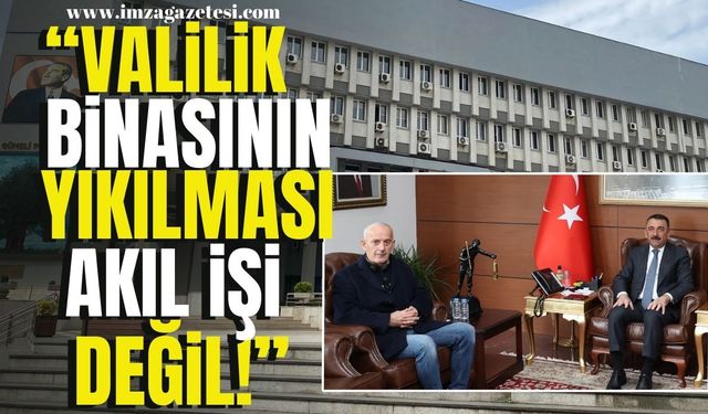 KGD Başkanı Vali’yi ziyaret etti... “Valilik binasını yıkma düşüncesi akıl işi değil.”