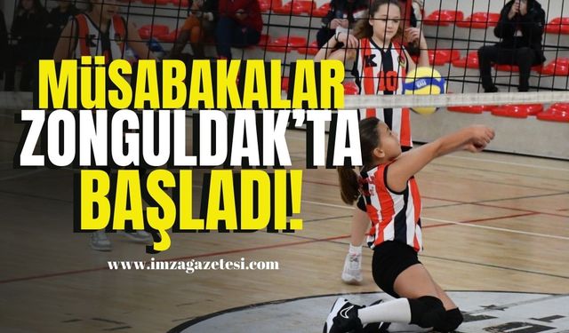 Küçük Kızlar Voleybol Müsabakaları Zonguldak’ta Başladı...