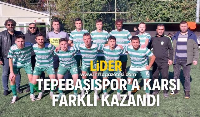 Lider Yeşil Cumayanıspor, Tepebaşıspor'u 5 golle geçti