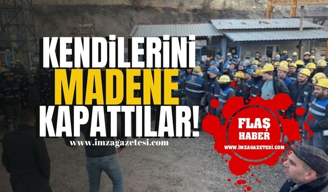 Madenciler kendini madene kapattı! Madencilerden destek “#YaşasınSınıfDayanışması”