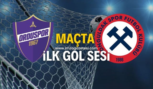 Orduspor 1967-Zonguldakspor maçında gol sesi