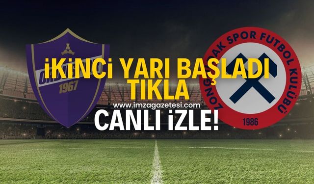 Orduspor 1967-Zonguldakspor maçının ikinci yarısı başladı! Canlı izle