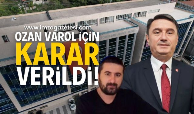 Ozan Varol için karar verildi! Tahsin Erdem’i tehdit etmişti! | Zonguldak haber