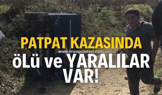 Patpat kazasında ölü ve yaralılar var