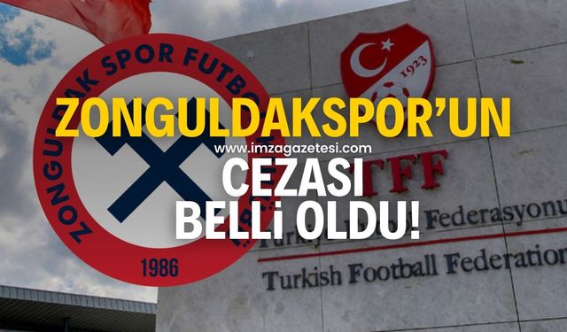 PFDK, Zonguldakspor'un cezasını açıkladı