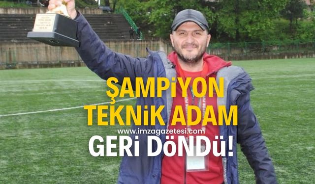 Şampiyon teknik direktör geri döndü!