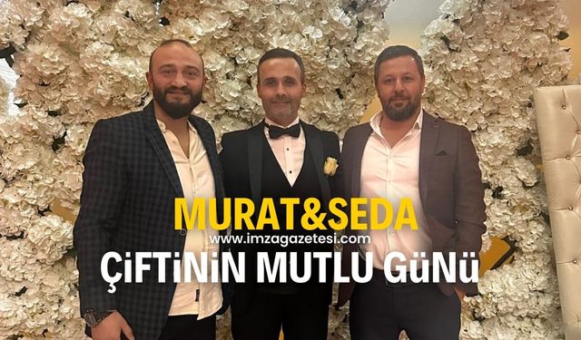 Seda ve Murat Ergül çiftinin mutlu günü