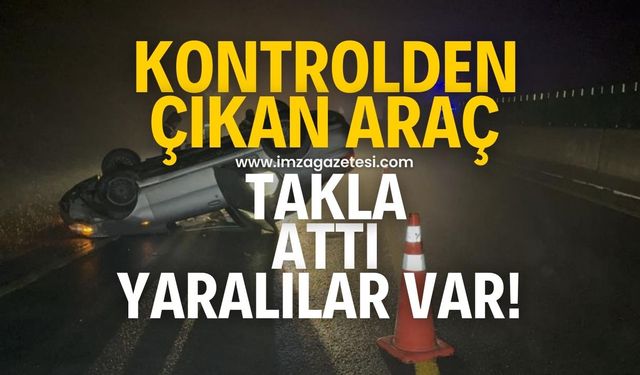 Sisli havada feci kaza! Yaralılar var