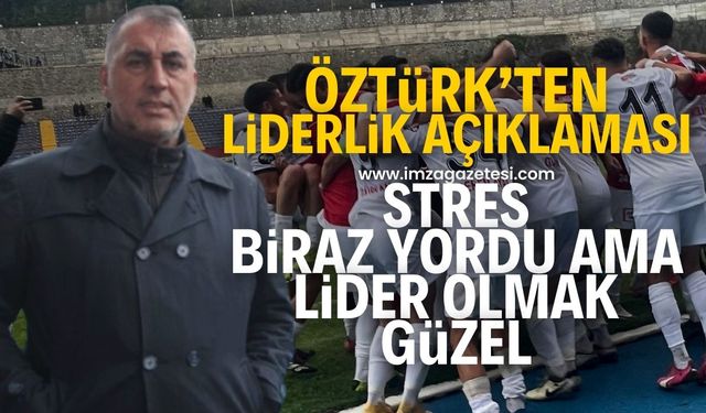 Şükrü Öztürk, “ilk yarıyı lider bitirmenin hesaplarını yapıyoruz.”