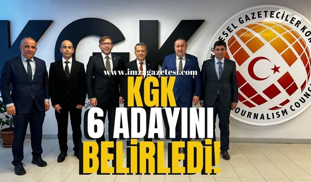 KGK, BİK Seçimleri için 6 Adayını Belirledi!