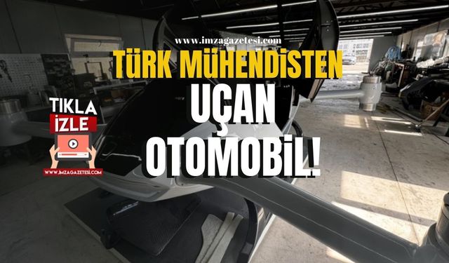 Türk mühendisten uçan otomobil!