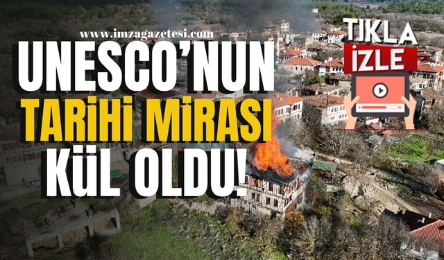 UNESCO’nun tarihi mirası listesindeki konak kül oldu! | Karabük Haber