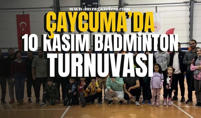 Çaycuma’da 10 Kasım Badminton Turnuvası…