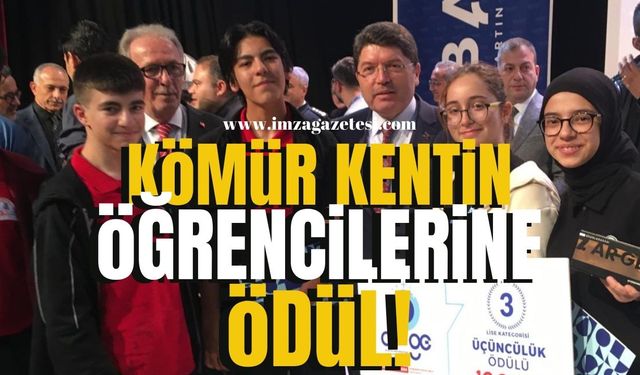 Bakandan kömür kentin öğrencilerine ödül!