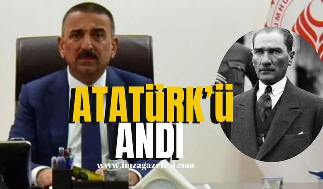 Vali Hacıbektaoğlu, Mustafa Kemal Atatürk’ü andı…