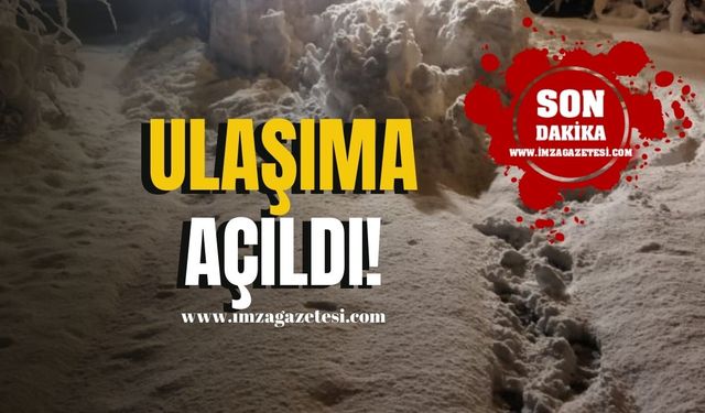 Ereğli’de kapalı 9 köy yolu ulaşıma açıldı!