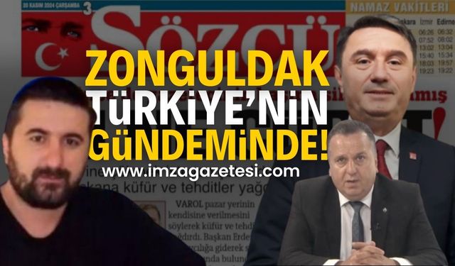 Zonguldak Manşette: Tahsin Erdem’e Sözlü Saldırı Sözcü Gazetesi’nde! | Zonguldak haber