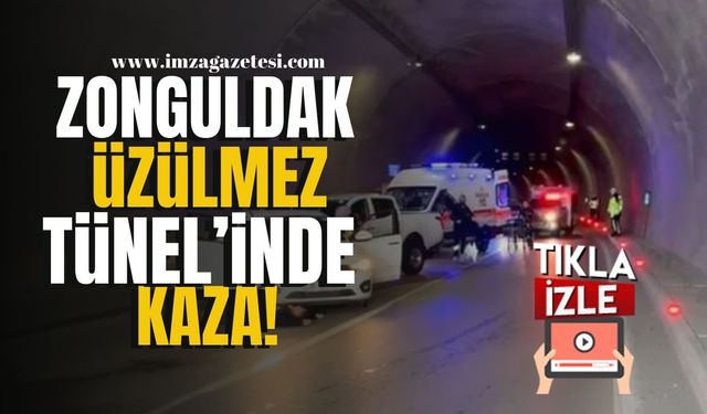 Zonguldak Üzülmez Tüneli'nde Kaza ve Yangın! Ekiplerden Başarılı Performans... | Zonguldak Haber