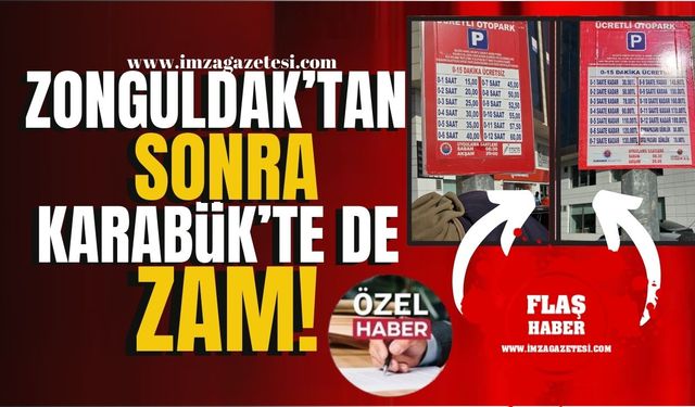 Zonguldak’ın ardından Karabük’te de otopark ücretlerine zam! | Karabük Haber