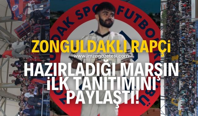 Zonguldaklı rapçi Duhan Koç, Zonguldakspor için hazırlamaya başladığı marşın ilk tanıtımını paylaştı!