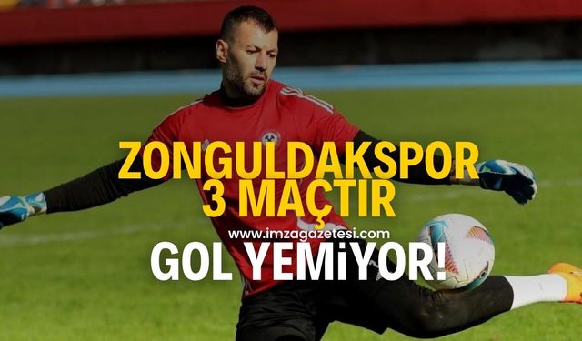 Zonguldakspor, 3 maçtır kalesini gole kapatıyor