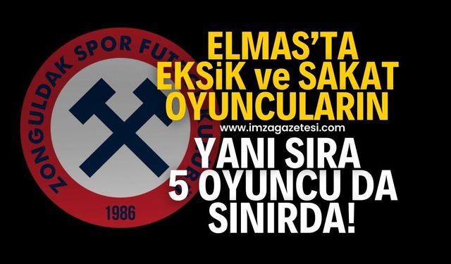 Zonguldakspor'da eksikliklerin yanı sıra 5 oyuncu da ceza sınırında!