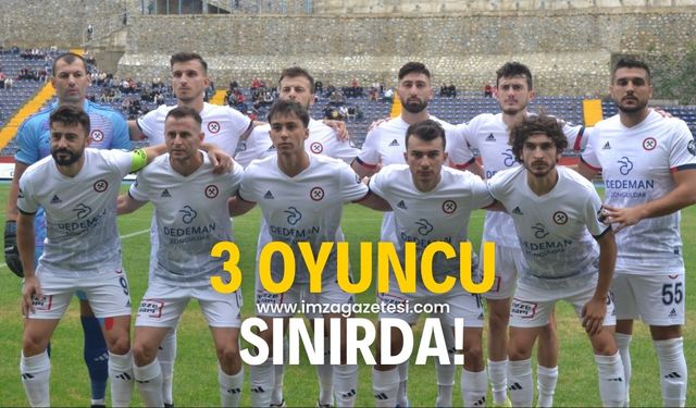 Zonguldakspor’da 3 oyuncu ceza sınırında!