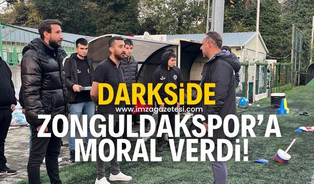 Zonguldaksporlu taraftarlar, Kırmızı-Lacivertlilere moral verdi!