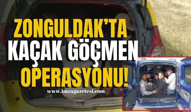 Zonguldak'ta  Kaçak Göçmen Operasyonu!