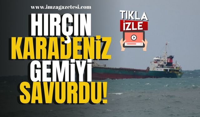 Zonguldak'ta Karadeniz Hırçınlaştı! Dalgalar Gemileri Savurdu! | Zonguldak Haber