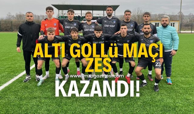 6 gollü maçta 3 puan Zonguldak Ereğli Spor'un!