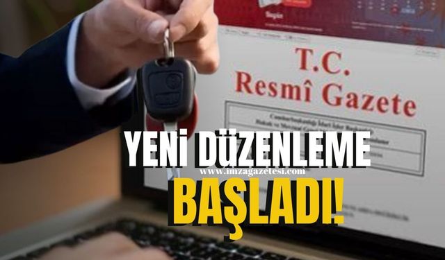 Resmi Gazete'de yayınlandı...Araç alımında yeni düzenleme!